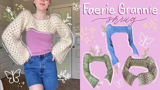 Crochet Raglan Granny Shrug Bolero Sleeves Tutorial | ANY SIZE | Hayhay Crochet