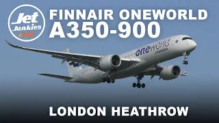 FINNAIR's A359 One World livery approach and landing