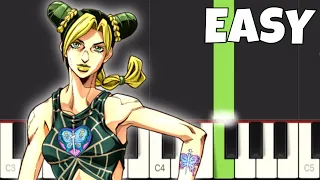 Stone Ocean Song - EASY Piano Tutorial - Jolyne's Theme