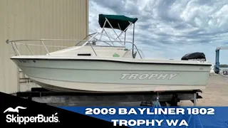 2009 Bayliner 1802 Trophy WA Fishing Boat Tour SkipperBud's