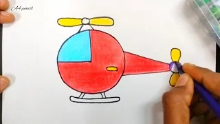 how to draw a helicopter | easy drawing tricks | #drawing