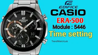 How to set time on Casio Edifice EFA-500 (5446).TrendWatchLab