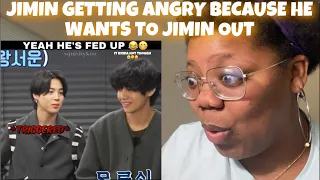 JIMIN GETTING ANGRY BECAUSE HE WANTS TO JIMIN OUT *Reaction*
