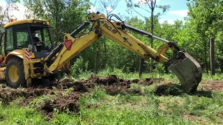 Am nivelat terenul cu un buldoexcavator