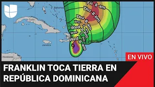 🌀 Franklin toca tierra en República Dominicana. Trayectoria de esta tormenta tropical en el radar