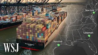 How Supply-Chain Bottlenecks Shifted to East and Gulf Coast Ports | WSJ