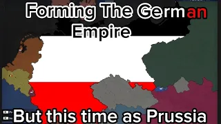 Forming the G.E (German Empire) But as Prussia