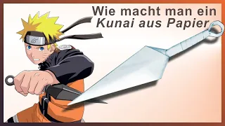 🗡️. Kunai aus Papier. Papierwaffen. Mach es selbst. Origami. Naruto.