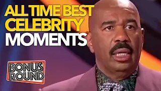 STEVE HARVEY FAMILY FEUD BEST & MOST VIEWED CELEBRITY MOMENTS EVER