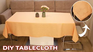 How to Make a Tablecloth to Fit ANY Table Shape [ DIY Tablecloth Sewing tutorial ]