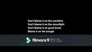 BLAME IT ON THE BOGGIE - The Jackson Five - Lyrics