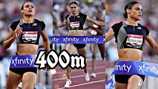 Sydney McLaughlin-Levrone runs world leading time and meet record at the 2023 USATF Championships