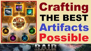 Crafting *THE BEST* Artifacts Possible!.. (with *THE BEST* Charms!).. RAID: Shadow Legends