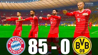 FIFA 23 | RONALDO, MESSI, NEYMAR, HAALAND, ALL STARS | BAYERN 85 - 0 DORTMUND | UCL FINAL