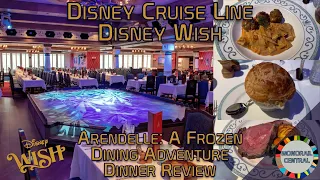 Arendelle: A Frozen Dining Adventure | Disney Wish | 4K Disney Dining Review 2023