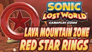 Sonic Lost World (Wii U) - Lava Mountain Zone Red Ring Locations (Guide)