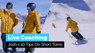 How To Short Turn on Skis | Live Coaching | 10 Tips