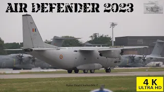 NATO Luftwaffenübung Air Defender 2023 Alenia C-27J Spartan Romanian Air Force Start Touchd. Landing