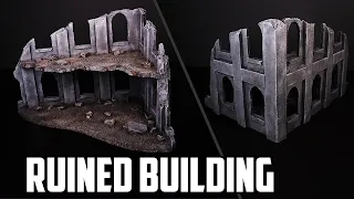 Cheap & Easy Warhammer 40k Building Ruins Foamboard