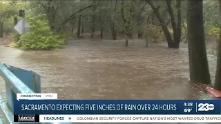 Sacramento pounded by relentless rainfall