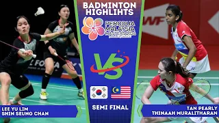 [WD SF] Lee / Shin (KOR) vs Tan / Muralitharan (MAS) | Malaysia Masters 2024 Badminton