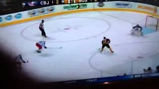 Milan Lucic OT game winner!!!