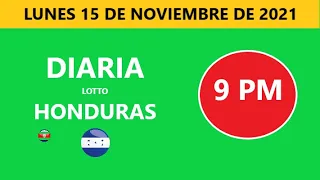 Diaria 9 PM honduras loto costa rica La Nica hoy Lunes 15 NOVIEMBRE DE 2021 loto tiempos hoy