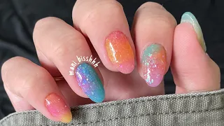 "FUN-Fetti" dip powder nails -- Ft. Vacay Vibes by Shimmer & Shine x Marla Kris!! 🥳