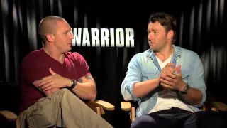 Tom Hardy (Bane), Nick Nolte, Joel Edgerton interview - WARRIOR movie - UFC MMA