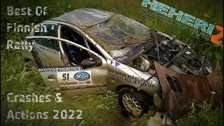 Best Of Finnish Rally Crashes & Actions 2022