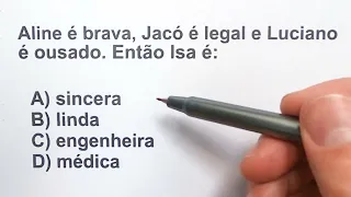 🔥RACIOCÍNIO LÓGICO! Consegue acertar essa❓