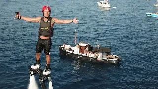 Daniel Guerra - Flyboard World Champion visiting the French Riviera