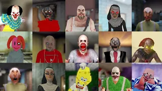 Scary Clown Vs Granny At School Vs Evil Nun 2 Vs Endless Fears Vs Death Park Vs Mr Meat 2 & More