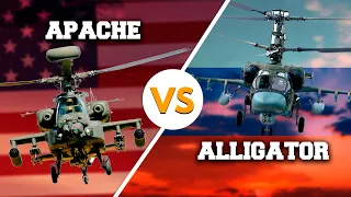 AH-64 Apache vs KA-52 Alligator | ¿Cuál es el mejor HELICÓPTERO DE ATAQUE? | ¿EE.UU o Rusia?