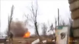 Донбасс.  Прямое попадание в БМП2 ВСУ