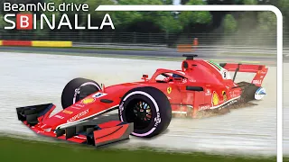 Formula Car Spins/Lost Control Crashes |  With MOTION BLUR | BeamNG.drive | F1 MOD | 60FPS