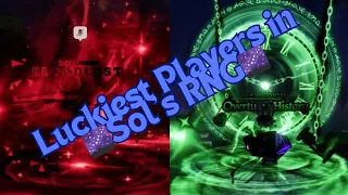 🍀Luckiest Players in the World🍀 | 🌌Sol's RNG🌌 | Pt. 4