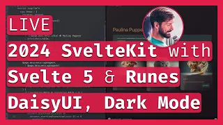 Brand new Fullstack App with Svelte 5! Runes, DaisyUI, Dark Mode & e2e! ❄️ LIVE Coding & Chill 🔴