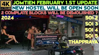 Jomtien February First Update New Hostel Will be Open Soon   Soi 2 3 4 5  Thappraya   2024 Pattaya