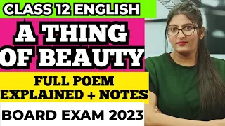 A thing of beauty class 12 | A thing of beauty class 12 in hindi |Class 12 English