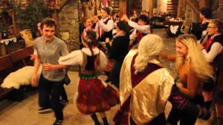 A lesson in traditional Polish folk dancing