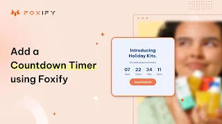 How to Add a Countdown Timer to your Shopify page | Foxify pagebuilder Shopify tutorial