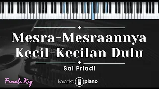 Mesra-mesraannya Kecil-kecilan Dulu - Sal Priadi (KARAOKE PIANO - FEMALE KEY)
