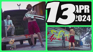 The Gun Van location & Street Dealers today April 13 2024 in GTA 5 (no RAILGUN this week)