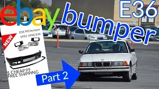 E36 323is Front Bumper Upgrade. Cheap and easy install to make your E36 look more aggressive!