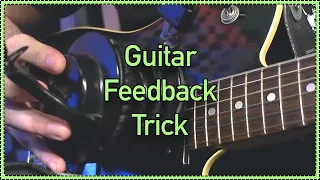Direct Guitar Feedback Trick - controlled feedback at low volume for recording