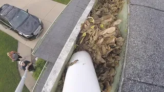 Gutter Sucker: An easy way to clean your gutters without having to climb a ladder