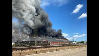 5-alarm fire erupts at recycling factory near Granite City