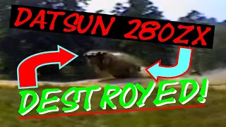 Datsun 280ZX JUMP outdoes The Dukes of Hazzard -- Vintage Car Completely DESTROYED!