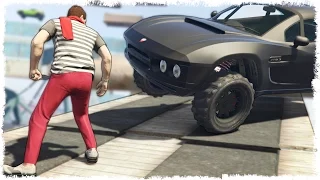 РАЗДАВИЛО ГИГАНТСКИМ ГРУЗОВИКОМ В GTA ONLINE (ЭПИК В ГТА 5) #301